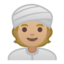 person wearing turban Emoji on Android, Google