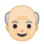 Emoji de hombre viejo en Android, Google