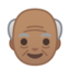 Emoji de hombre viejo en Android, Google