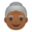Emoji de anciana en Android, Google