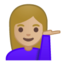 woman tipping hand Emoji on Android, Google