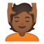 person getting massage Emoji on Android, Google