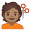 woman getting massage Emoji on Android, Google