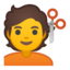 Emoji de persona conseguir corte de pelo en Android, Google