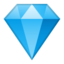 gem stone Emoji on Android, Google