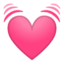 Emoji de corazón latiendo en Android, Google