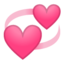 beating heart Emoji on Android, Google