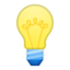 light bulb Emoji on Android, Google