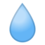 Emoji de gota de agua en Android, Google