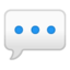 speech balloon Emoji on Android, Google