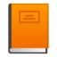 orange book Emoji on Android, Google