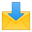 envelope Emoji on Android, Google