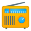 Emoji de radio en Android, Google