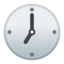 seven o’clock Emoji on Android, Google