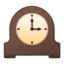 mantelpiece clock Emoji on Android, Google