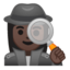 woman detective Emoji on Android, Google