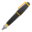 fountain pen Emoji on Android, Google