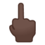 middle finger Emoji on Android, Google