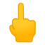 middle finger Emoji on Android, Google