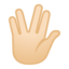 vulcan salute Emoji on Android, Google