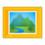 framed picture Emoji on Android, Google