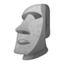 moai Emoji on Android, Google