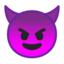 Emoji de cara de diablo en Android, Google