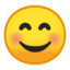 Emoji de cara feliz en Android, Google