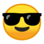 partying face Emoji on Android, Google