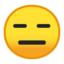 Emoji de cara sin expresión en Android, Google