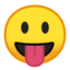 Emoji de cara sacando la lengua en Android, Google