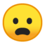 Emoji de cara de decepción en Android, Google