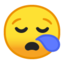 Emoji de cara de sueño en Android, Google