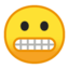 grimacing face Emoji on Android, Google