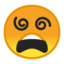 dizzy face Emoji on Android, Google