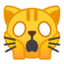 weary cat Emoji on Android, Google