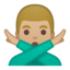 man gesturing NO Emoji on Android, Google