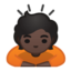 woman raising hand Emoji on Android, Google
