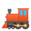 Emoji de locomotora a vapor en Android, Google