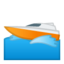 Emoji de barco deportivo en Android, Google