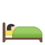 person in bed Emoji on Android, Google