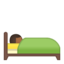 person in bed Emoji on Android, Google