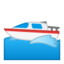 motor boat Emoji on Android, Google