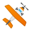 small airplane Emoji on Android, Google