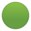 green circle Emoji on Android, Google