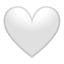 white heart Emoji on Android, Google