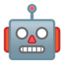 robot Emoji on Android, Google