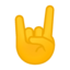 sign of the horns Emoji on Android, Google