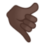 Emoji de mano de llámame en Android, Google