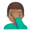 man facepalming Emoji on Android, Google